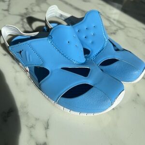 Kids Blue Jordan Sandals/ water shoes